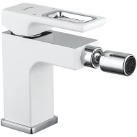 Смеситель для биде Gappo G17-8 G5017-8 Белый Хром латунь