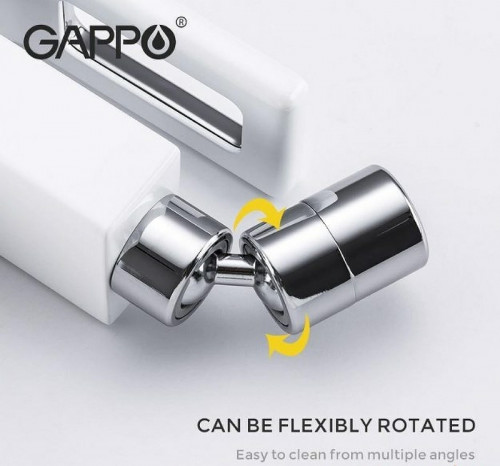 Смеситель для биде Gappo G17-8 G5017-8 Белый Хром латунь