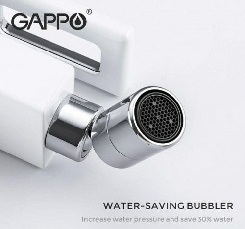 Смеситель для биде Gappo G17-8 G5017-8 Белый Хром латунь