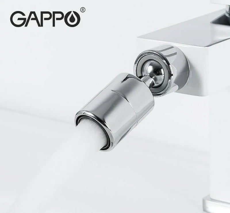 Смеситель для биде Gappo G17-8 G5017-8 Белый Хром латунь