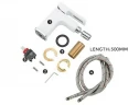 Смеситель для биде Gappo G17-8 G5017-8 Белый Хром латунь