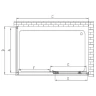 Душевой уголок Vincea Soft 130x80 VSR-3SO8013CLGM профиль Вороненая сталь стекло прозрачное