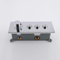 Смеситель для душа Vincea VSCV-433TCH с термостатом Хром латунь встраиваемый