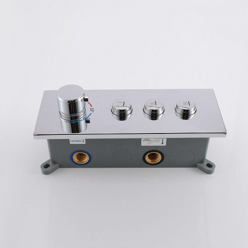 Смеситель для душа Vincea VSCV-433TCH с термостатом Хром латунь встраиваемый