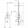 Смеситель для душа Vincea VSCV-433TCH с термостатом Хром латунь встраиваемый