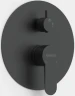 Душевая система Berges Ventas 2R Black 073004 Черная матовая латунь встраиваемый