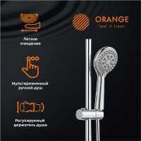 Душевая система Orange Prim M42-913cr Хром латунь на стену
