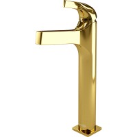 Смеситель для раковины WasserKRAFT Sauer 7103H Золото латунь