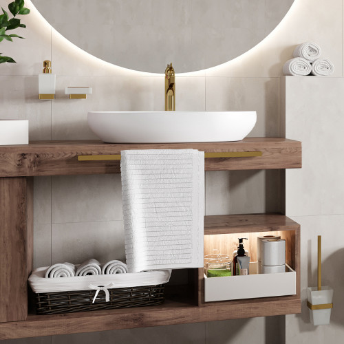 Смеситель для раковины WasserKRAFT Sauer 7103H Золото латунь