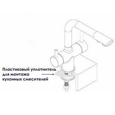 Смеситель для кухни WasserKRAFT Wern 4207 Хром матовый латунь