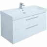 Тумба под раковину Aquanet Nova 100 249922 подвесная Белая глянцевая МДФ / ЛДСП