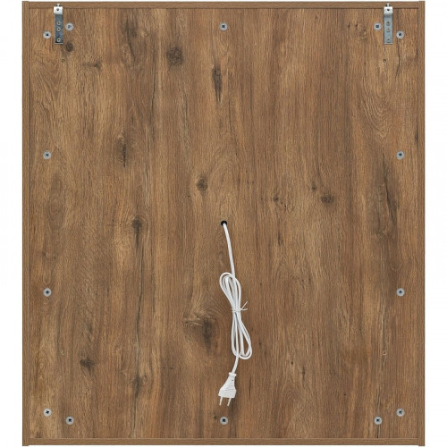 Зеркало Aquanet Милан 80 336400 с подсветкой Дуб рустикальный с сенсорным выключателем МДФ / ЛДСП, стекло