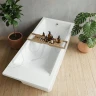 Ванна из искусственного камня Delice Diapason Ultra 180х80 DLR330052-G с узким бортом цвет Белый глянцевый