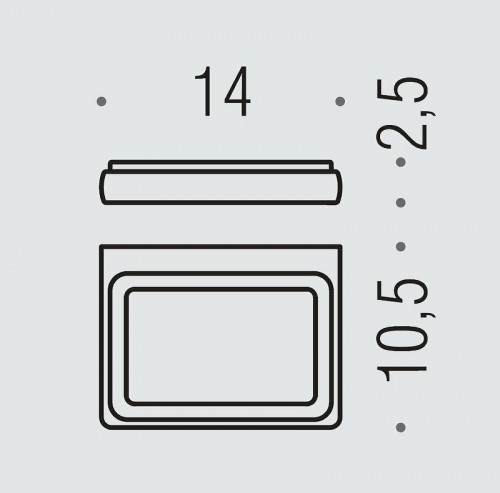 Мыльница Colombo Design Lulu B6201.HPS-VAN Золото