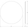 Зеркало Defesto Opti 80x80 DF 2855R с подсветкой 25W-3000К/ИК - выключатель/Теплый белый свет