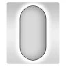 Зеркало Wellsee 7 Rays' Spectrum 60 172201560-172201570 с подсветкой цвет Черный матовый с сенсорным выключателем