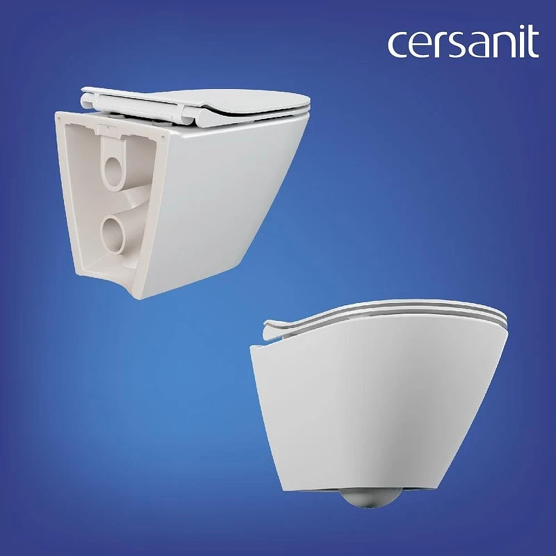 Унитаз с инсталляцией Cersanit City Smart DPL EO Slim + Aqua 40 Smart M 69323 цвет Белый с сиденьем Микролифт