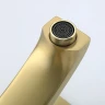 Смеситель для раковины Frap F1076-3 цвет Золотой сатин