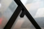 Душевая дверь Cezares Urban 150 URBAN-B-12-150-C-NERO профиль Черный матовый стекло прозрачное