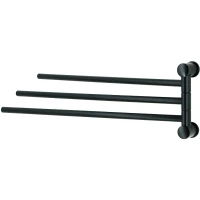Полотенцедержатель WasserKRAFT K-1033BLACK поворотный Черный матовый