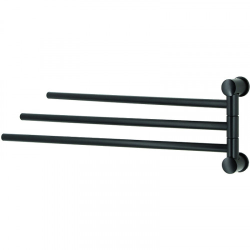 Полотенцедержатель WasserKRAFT K-1033BLACK поворотный Черный матовый