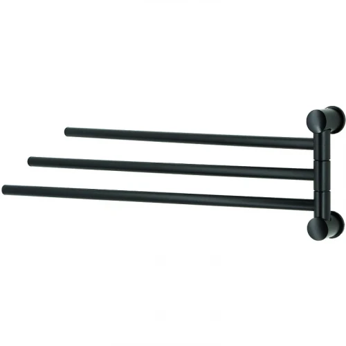 Полотенцедержатель WasserKRAFT K-1033BLACK поворотный Черный матовый