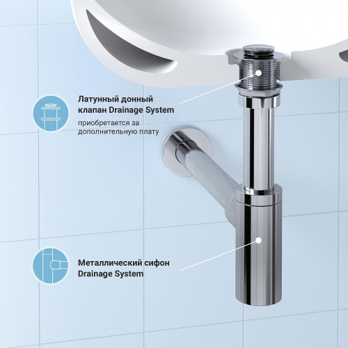 Сифон для раковины Wellsee Drainage System 182104000 цвет Хром