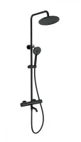 Душевая система Wonzon & Woghand Inn WW-A3006-T1-MB с термостатом цвет Черный матовый