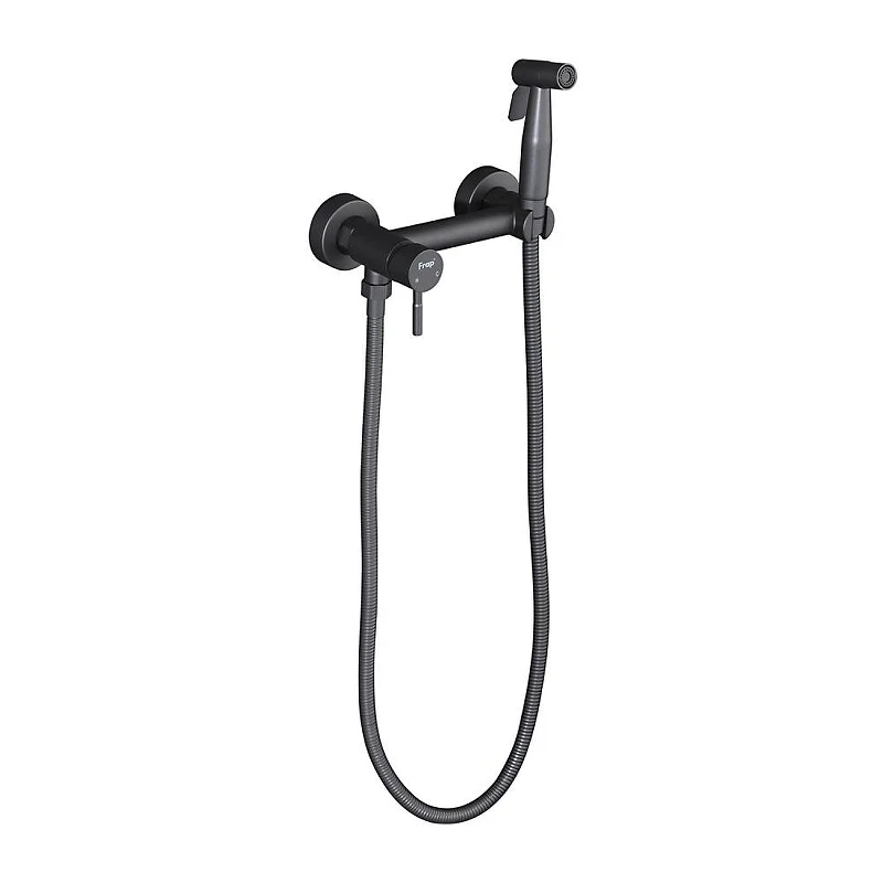 Гигиенический душ со смесителем Frap F7503-9 цвет Оружейная сталь