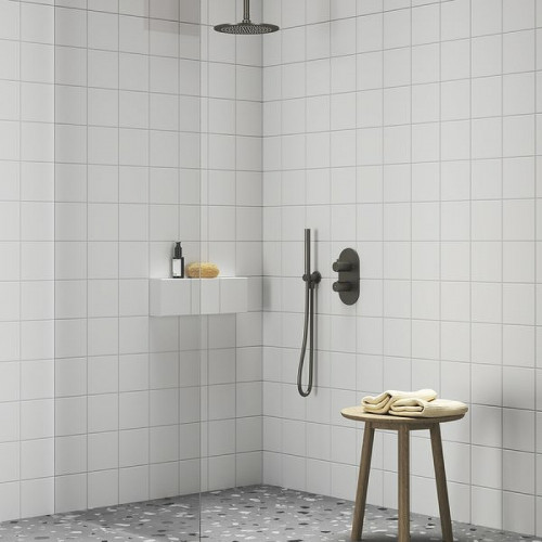 Смеситель для душа Ravak Espirit ES 063.20GB.O2 X070323 с термостатом Графит латунь встраиваемый