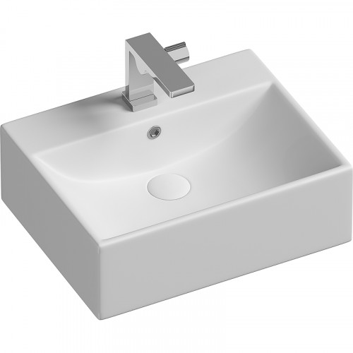 Раковина Ceramicanova Element 50 CN6040 Белая фарфор накладная