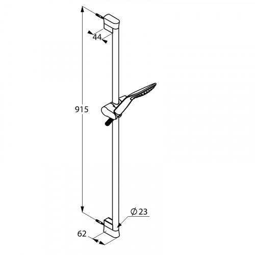 Душевой гарнитур Kludi Fizz 6764005-00 Хром латунь на стену