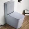 Унитаз компакт CeramaLux 2170AXMHL Голубой матовый с бачком и сиденьем Микролифт фаянс напольный