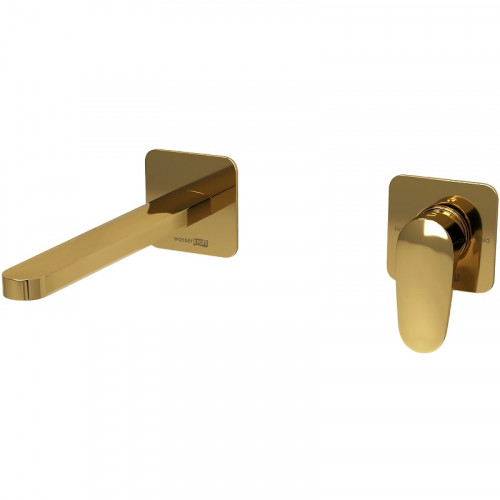 Смеситель для раковины WasserKRAFT Neckar A2151.279 Золото глянцевое латунь встраиваемый