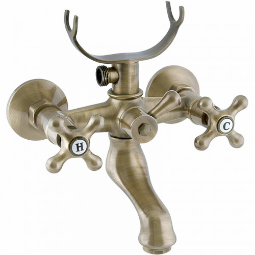 Смеситель для ванны Remer Liberty 05LIVO Бронза латунь на стену