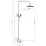 Душевая система Fmark FM2407C цвет Бронза