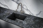 Кухонная мойка Milacio Leon 55 Cuarzo MC.77081 Черная матовая искусственный камень (литьевой мрамор) встраиваемая сверху, встраиваемая снизу