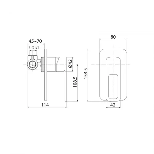 Смеситель для душа Iddis Slide SLIBL00i66 Черный матовый