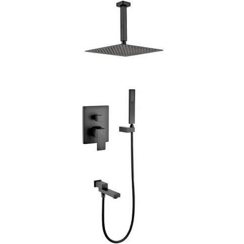 Душевая система Grocenberg GB5089BL-2 Черная матовая
