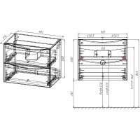 Тумба под раковину Vincea Mia Slim 90 VMC-2MC900S1VO подвесная V.Oak МДФ / ЛДСП