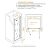 Душевая дверь RGW Passage PA-03B NEW 70 54080307-34 профиль Черный матовый стекло тонированное