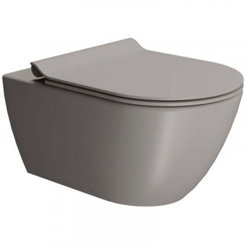 Унитаз GSI Pura 881505 подвесной Tortora opaco без сиденья фаянс подвесной