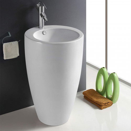 Раковина WeltWasser Leerbach 4949 GL-WT 49 10000008706 Белый глянец фаянс напольный