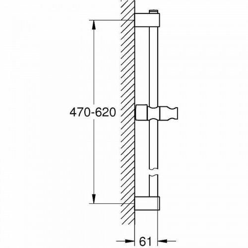 Душевая штанга Grohe Tempesta 27523001 Хром латунь на стену