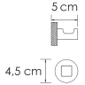 Крючок WasserKRAFT Tauber K-64423 Никель