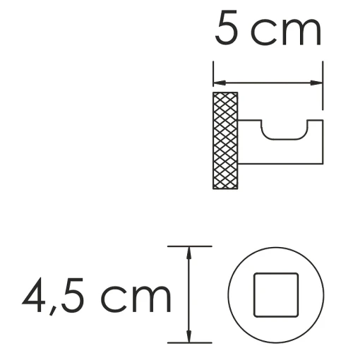 Крючок WasserKRAFT Tauber K-64423 Никель