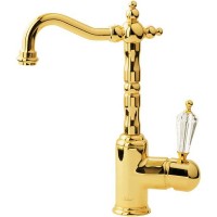 Смеситель для раковины Boheme Imperiale Presente 322 Золото латунь