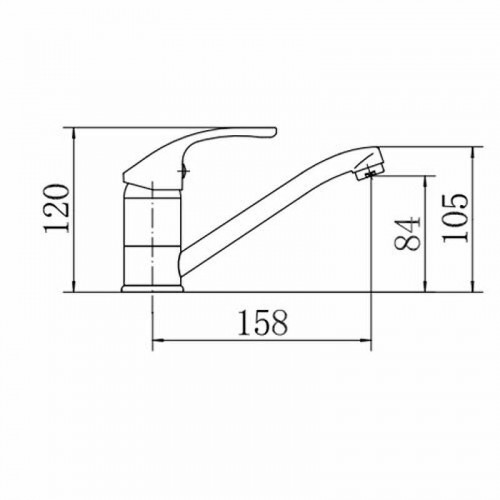 Смеситель для кухни Fashun A4536 цвет Хром