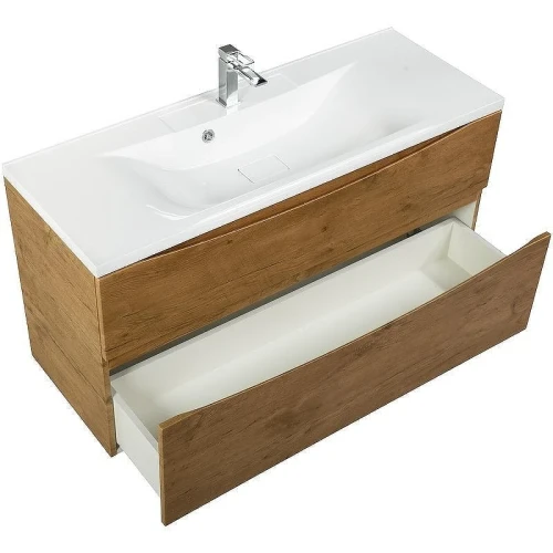 Тумба с раковиной BelBagno Marino-H60 110 MARINO-H60-1100-2C-SO-RN-P+110 BB1100/450-LV-MR-PR подвесная Rovere Nature