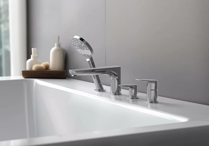Смеситель на борт ванны Aquatek Бетта AQ1148CR Хром